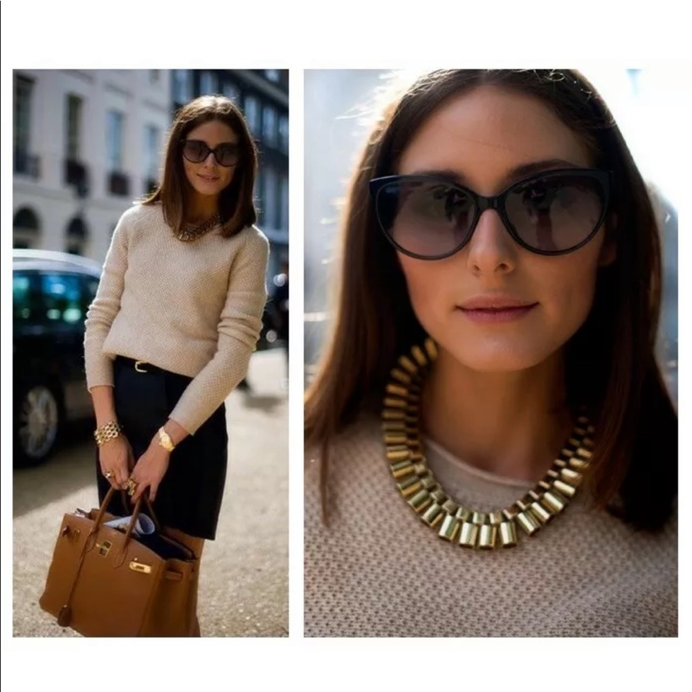 💗 FIRM Price 💖 RARE MAWI Vintage London Tube Chunky Necklace Olivia Palermo